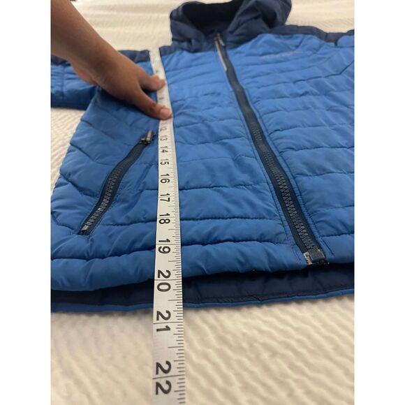 Columbia Kids Youth Boys Insulated Powder Lite Hooded Jacket Blue Size S(8) - Picture 4 of 10